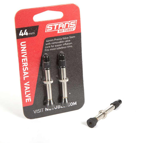 Stans No Tubes Presta Valve 44mm Silver