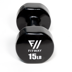 Fitway Vinyl Dumbbell 15lb Pair