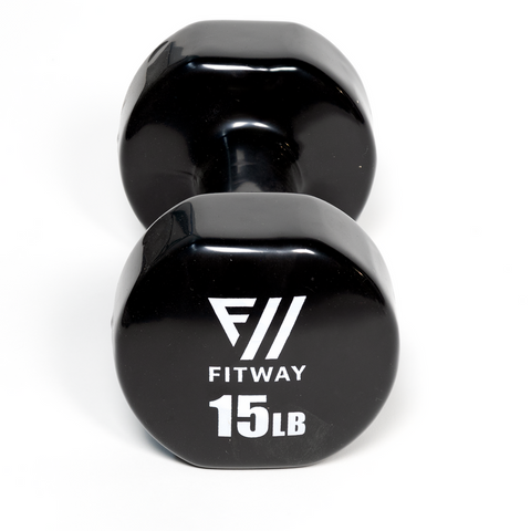 Fitway Vinyl Dumbbell 15lb Pair
