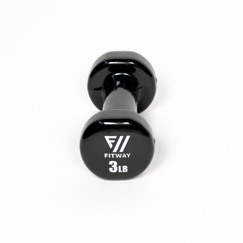 Fitway Vinyl Dumbbell 3lb Pair