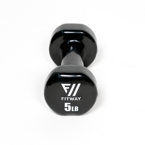 Fitway Vinyl Dumbbell 5lb Pair