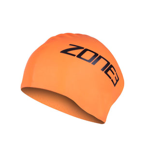 Zone3 Long Hair Swim Cap Hi-Vis Org