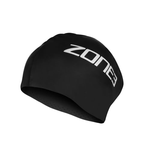 Zone3 Long Hair Swim Cap Black