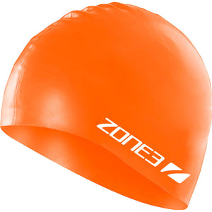 Zone3 Silicone Swim Cap Hi-Vis Orange