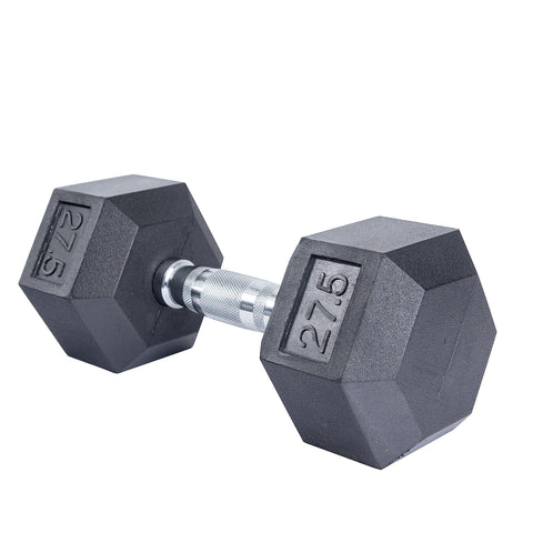 Rubber Hex Dumbbell 27.5lb