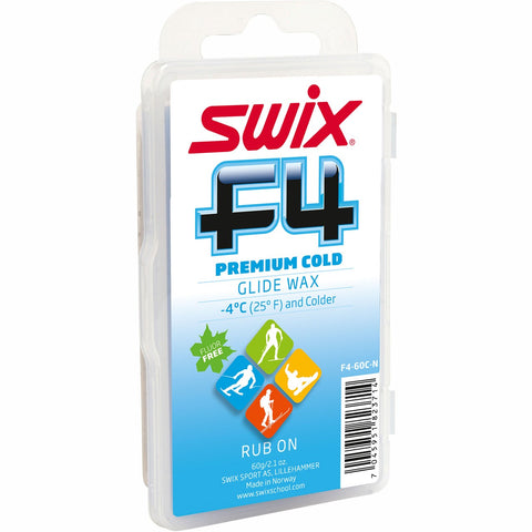Swix F4 Premium Cold Glide Wax 60g