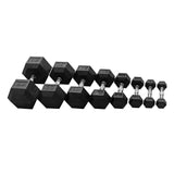 RubberHex Dumbbells 12LB Pair