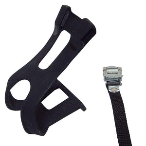 Evo Double Toe-Clips & Straps - Lrg