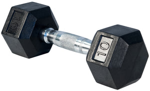 RubberHex Dumbbells 10lb Pair