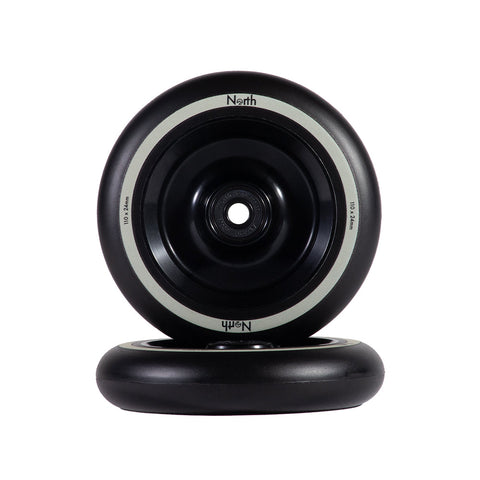 North Scooter Fullcore Wheel 24mm Pair/Blk-Blk