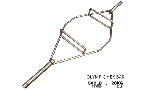 Olympic Hex Bar Chrome 86"